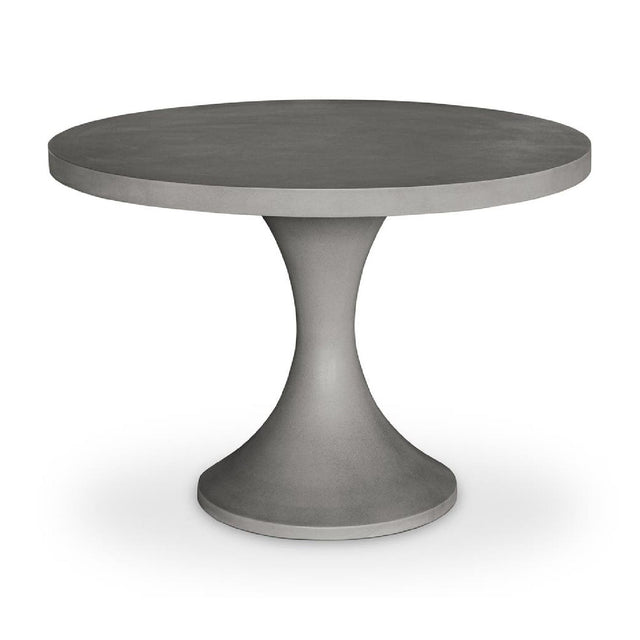 Modern European furniture - Gray Pedestal Outdoor Dining Table - www.oroa.com