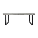 Modern European furniture - Gray Cement Indoor/Outdoor Dining Table L - www.oroa.com
