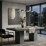 Modern European furniture - Pillar-Legged Indoor/Outdoor Dining Table - www.oroa.com
