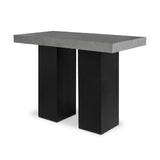 Modern European furniture - Gray Concrete Outdoor Bar Table - www.oroa.com