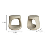 Modern European furniture - Monolithic Concrete Indoor/Outdoor Stool - www.oroa.com