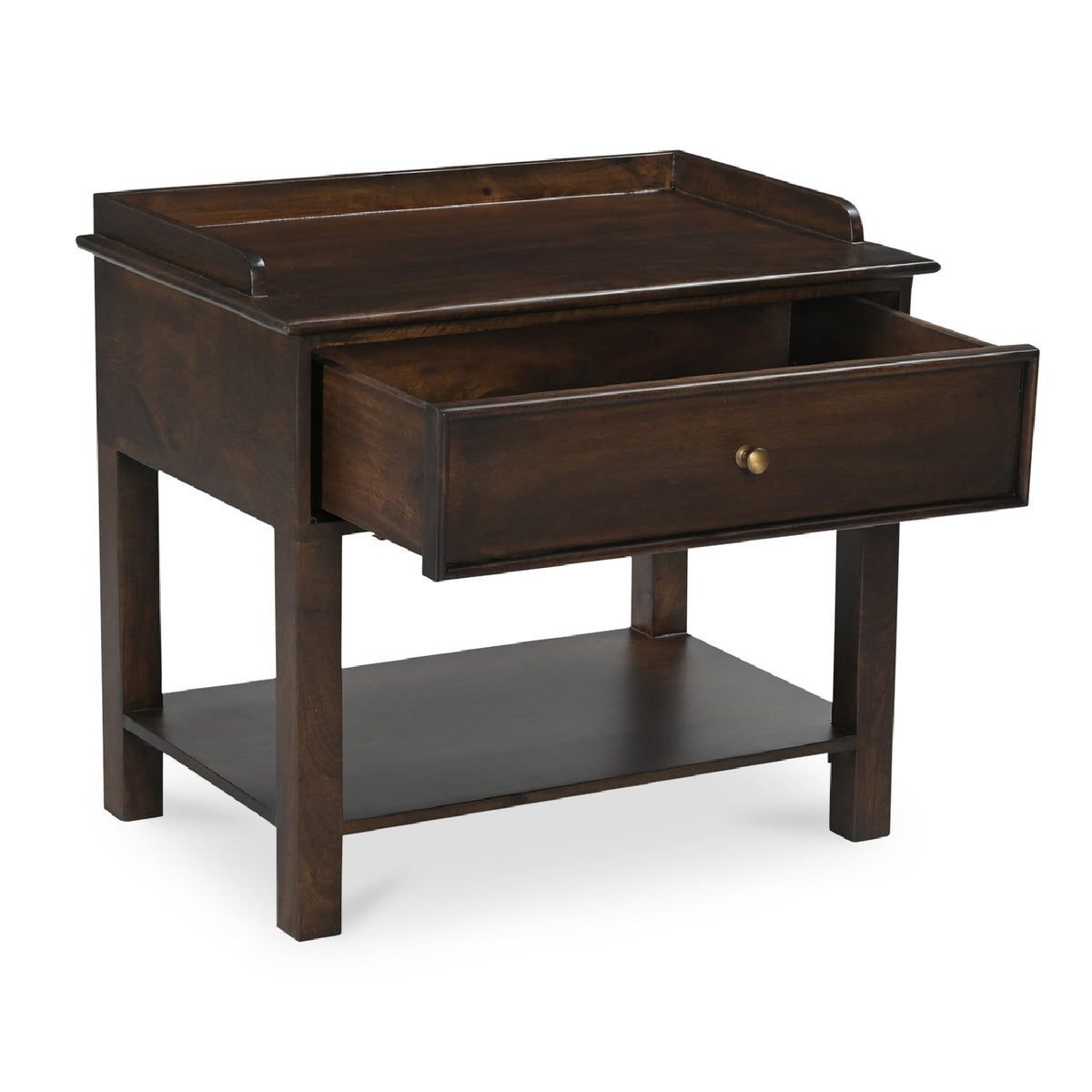Modern European furniture - Brown Mango Wood Nightstand - www.oroa.com