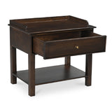 Modern European furniture - Brown Mango Wood Nightstand - www.oroa.com