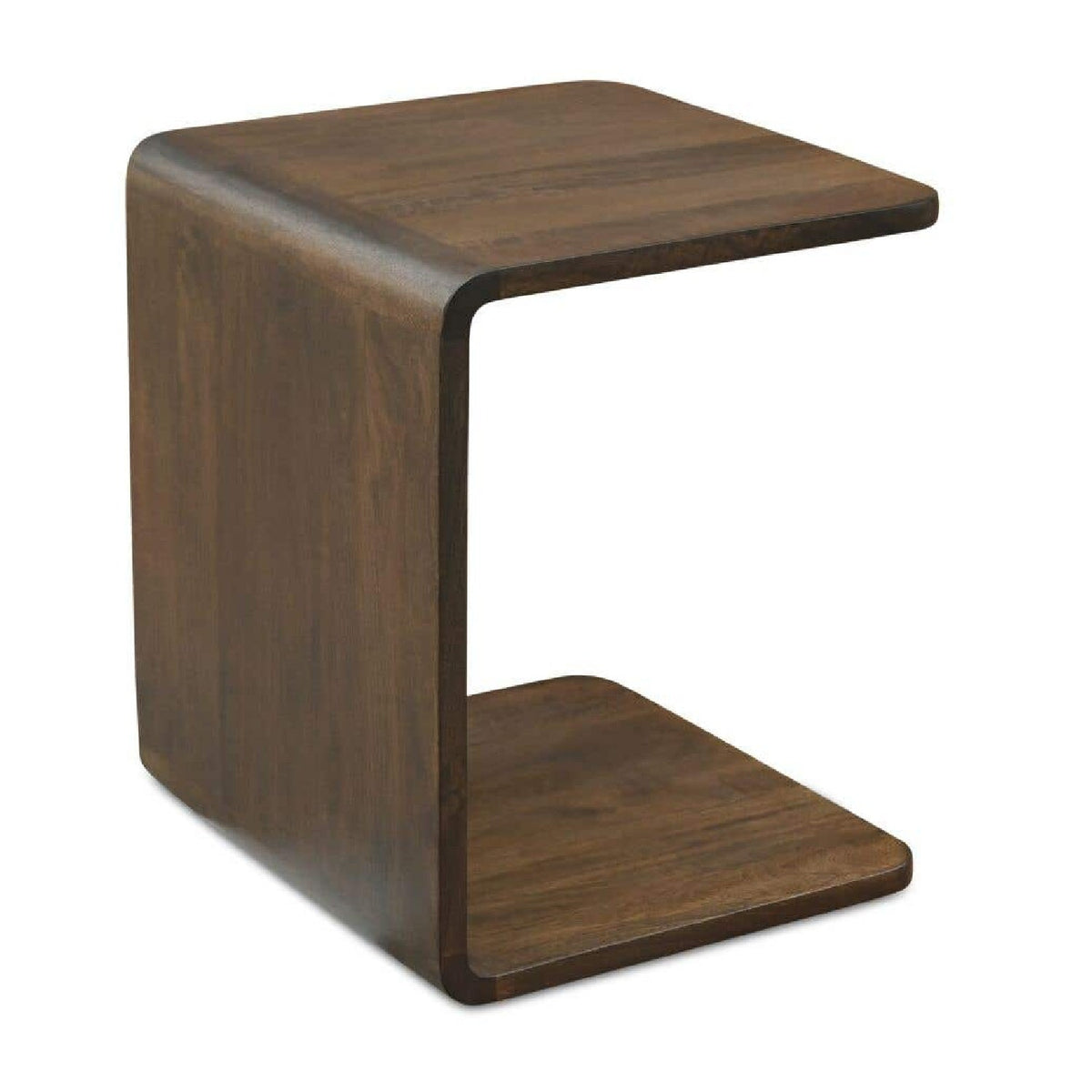 Modern European furniture - C-Shape Oak Side Table - www.oroa.com