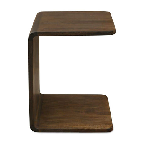Modern European furniture - C-Shape Oak Side Table - www.oroa.com