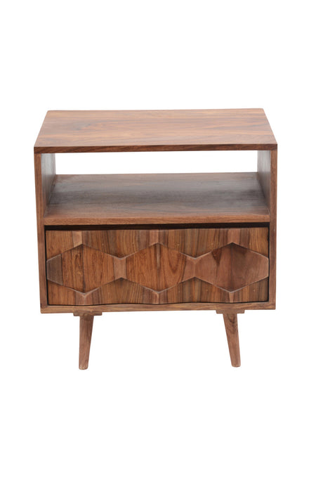 Modern European furniture - Natural Wood Nightstand - www.oroa.com