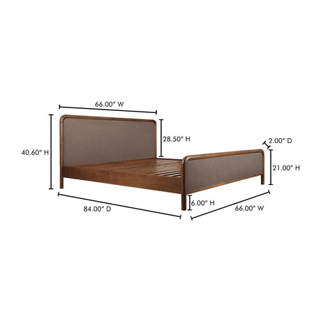 Modern European furniture - Brown Tatami Mat Bed - www.oroa.com