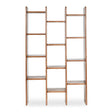 Modern European furniture - Solid Acacia 12-Shelf Bookcase - www.oroa.com