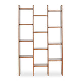 Modern European furniture - Solid Acacia 12-Shelf Bookcase - www.oroa.com