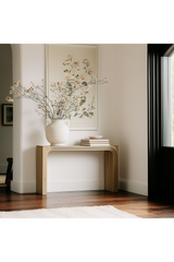Modern European furniture - Solid Oak Arched Console Table - www.oroa.com