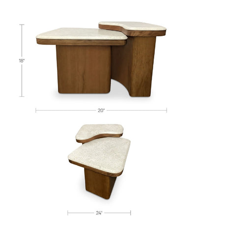 Marble Nesting Coffee Tables (2) | Novi Living Abi