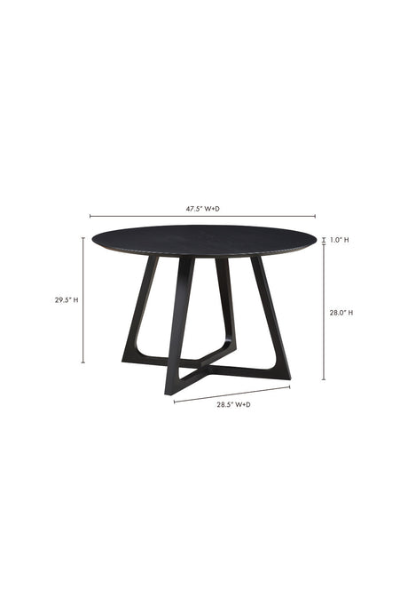 Modern European furniture - Sculptural Base Round Dining Table - www.oroa.com