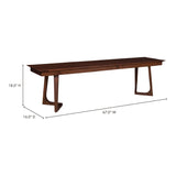 Modern European furniture - Solid Walnut Bench - www.oroa.com