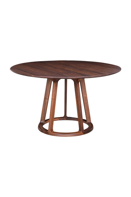 Modern European furniture - Walnut Round Dining Table - www.oroa.com