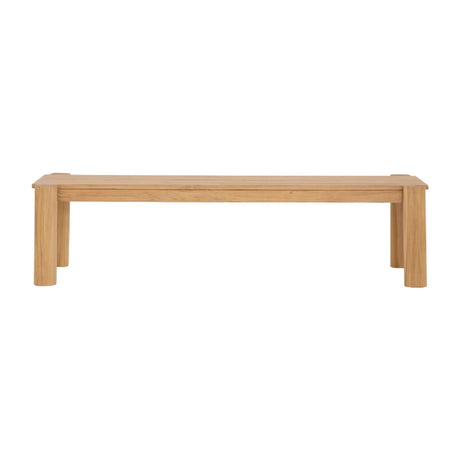 Modern European furniture - Natural Teak Outdoor Dining Bench - www.oroa.com