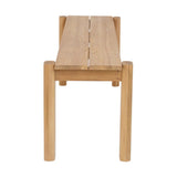 Modern European furniture - Natural Teak Outdoor Dining Bench - www.oroa.com