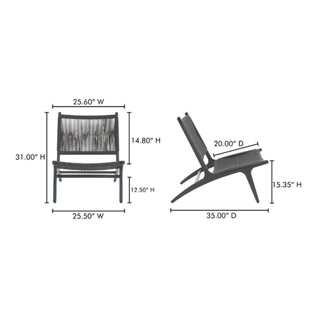 Modern European furniture - Wicker Outdoor Lounge Chair - www.oroa.com