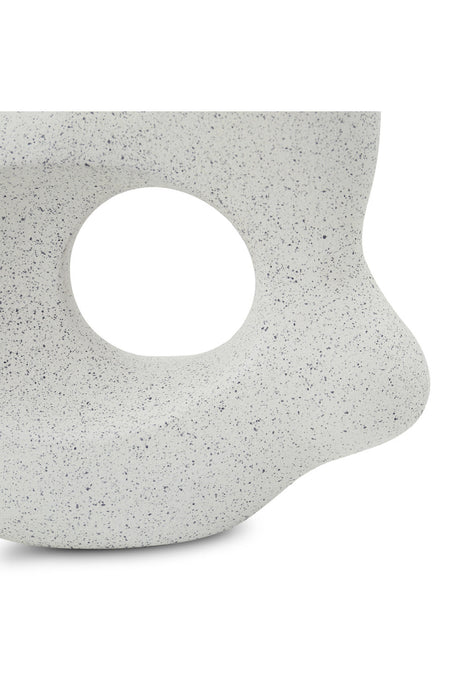 Modern European furniture - Gray Flecked Abstract Sculpture - www.oroa.com