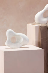 Modern European furniture - Gray Flecked Abstract Sculpture - www.oroa.com
