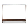 Modern European furniture - Copper Framed Marble Console Table - www.oroa.com