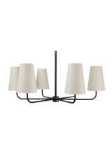 Modern European furniture - Linen Shade 6-Light Chandelier - www.oroa.com