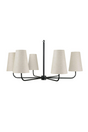Modern European furniture - Linen Shade 6-Light Chandelier - www.oroa.com