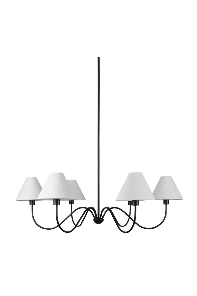 Modern European furniture - Blackened Bronze 6-Light Chandelier - www.oroa.com