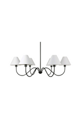 Modern European furniture - Blackened Bronze 6-Light Chandelier - www.oroa.com