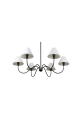 Modern European furniture - Blackened Bronze 6-Light Chandelier - www.oroa.com