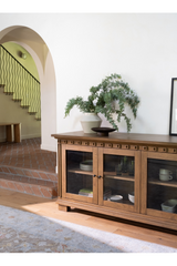 Modern European furniture - Brown Ash 4-Door Sideboard - www.oroa.com