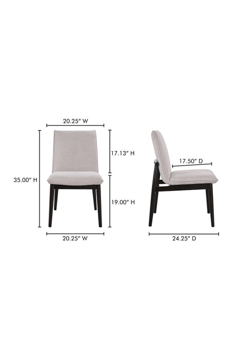 Modern European furniture - Padded Dining Chair Set (2) - www.oroa.com