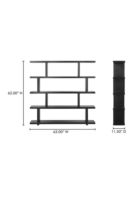 Modern European furniture - Black Ash Veneer Shelf - www.oroa.com