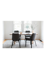Modern European furniture - Quilted Upholstered Dining Chairs (2) - www.oroa.com