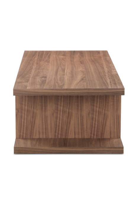 Modern European furniture - Walnut Open-Shelf Coffee Table - www.oroa.com
