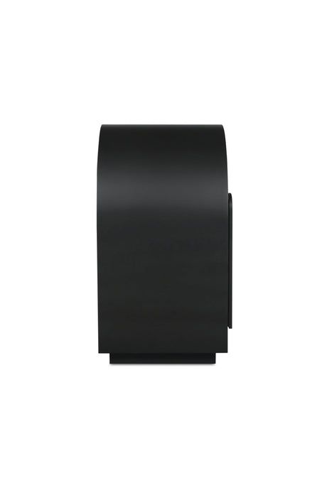 Modern European furniture - Black Arched 4-Door Cabinet - www.oroa.com
