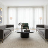 Modern European furniture - Organic-Shaped Lacquered Coffee Table - www.oroa.com