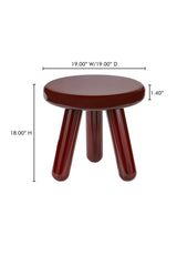 Modern European furniture - Lacquered Tripod Accent Table - www.oroa.com