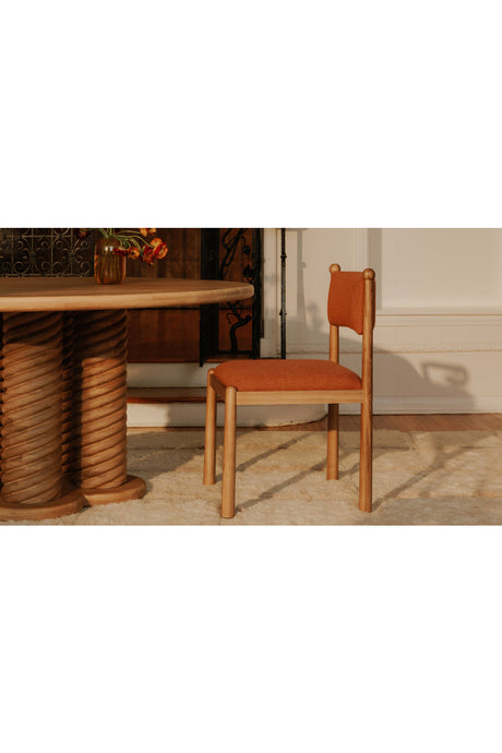 Modern European furniture - Wooden Framed Vintage Dining Chairs (2) - www.oroa.com