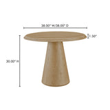 Modern European furniture - Round Solid Ash Dining Table - www.oroa.com