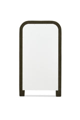 Modern European furniture - Ruched Upholstered Floor Mirror - www.oroa.com