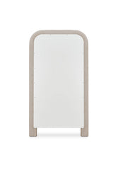 Modern European furniture - Ruched Upholstered Floor Mirror - www.oroa.com