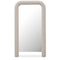 Modern European furniture - Ruched Upholstered Floor Mirror - www.oroa.com