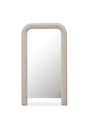 Modern European furniture - Ruched Upholstered Floor Mirror - www.oroa.com