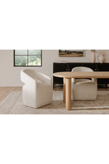 Modern European furniture - Light Oak Oval Dining Table - www.oroa.com