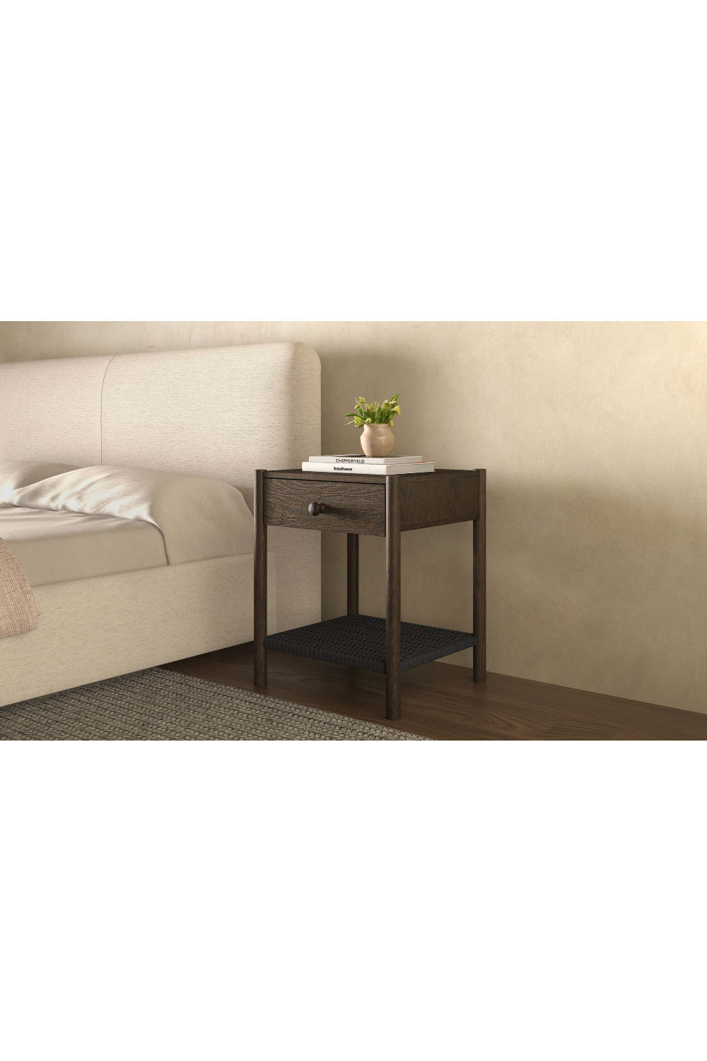 Modern European furniture - Woven Rope Accent Nightstand - www.oroa.com