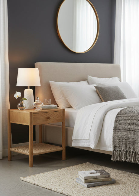 Modern European furniture - Woven Rope Accent Nightstand - www.oroa.com