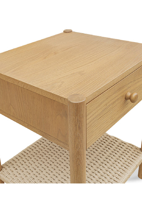 Modern European furniture - Woven Rope Accent Nightstand - www.oroa.com