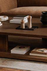 Modern European furniture - Oak Open Storage Coffee Table - www.oroa.com