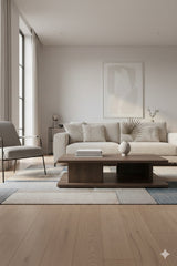 Modern European furniture - Oak Open Storage Coffee Table - www.oroa.com