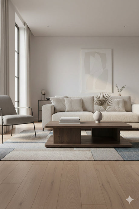 Modern European furniture - Oak Open Storage Coffee Table - www.oroa.com